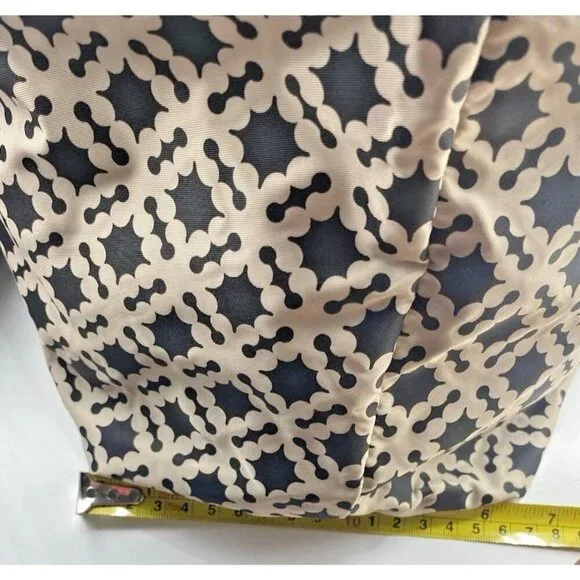 Day Birger et Mikkelson Gweneth Bag Tote Black Beige Travel Weekend Zipper - Picture 7 of 16